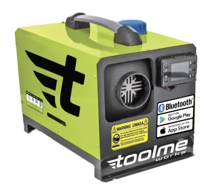 Дизельный автономный обогреватель TOOLME TM188 9 кВт 230V 12V 24V с Bluetooth управлением через HeatGenie Android iOS пультом дистанционного управления LCD дисплеем топливным баком 5 л для автомобиля гаража мастерской кемпера лодки - изображение 6