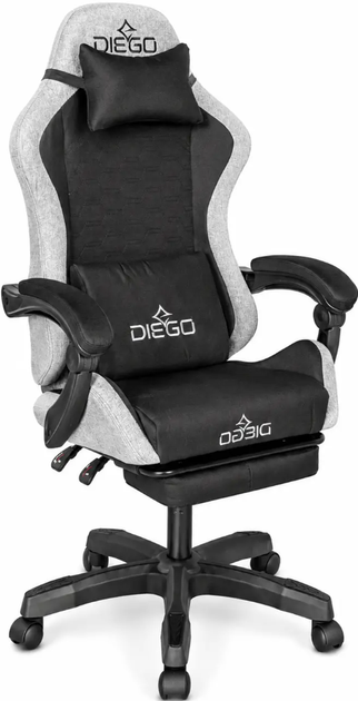 Игровое кресло DIEGO Fabric X Black Кресло для геймеров с высокой спинкой - изображение 6