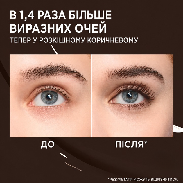 Тушь для создания объема и изгиба L'Oréal Paris Volume Million Lashes Panorama Brun Leather Коричневая (10.5 мл) - Фото 3 Тушь для создания объема и изгиба L'Oréal Paris Volume Million Lashes Panorama Brun Leather Коричневая (10.5 мл) - изображение 3