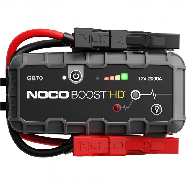 Пусковое устройство NOCO Boost HD GB70 2000A бустер джамп стартер для авто 12В бензин 8.0 л дизель 6.0 л Power Bank фонарь - изображение 8