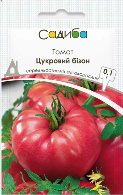 Томат Сахарный бизон, 0,1 г, Садиба - Фото 1 Томат Сахарный бизон, 0,1 г, Садиба - изображение 1