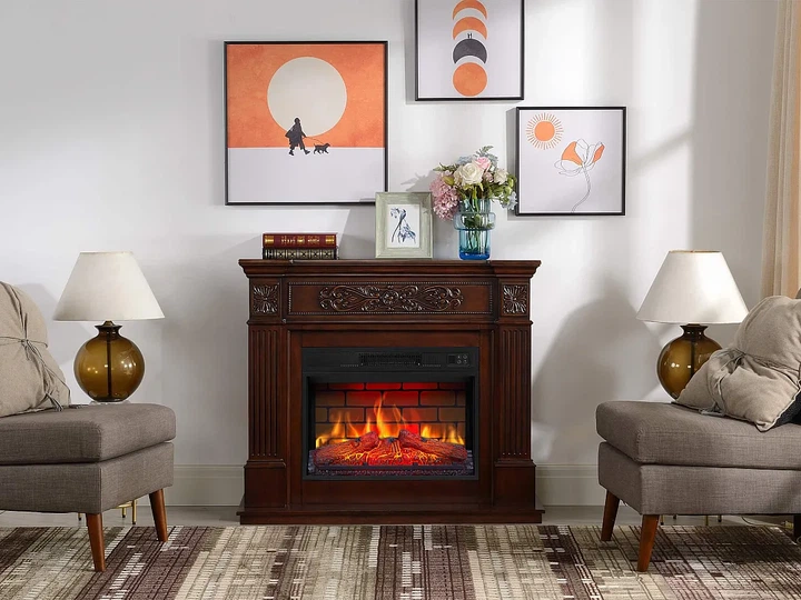 Каминокомплект ArtiFlame Toscana AF23BS russet с эффектом живого огня со звуком и обогревом - изображение 9