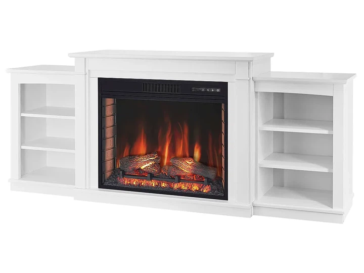 ТВ тумба с камином ArtiFlame Vogue AF28S белый 3D эффект живого пламени и тления поленьев со звуком и обогревом - изображение 3