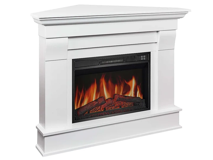 Каминокомплект угловой ArtiFlame Albion Corner AF23S белый эффект мерцающих дров со звуком и обогревом - изображение 2