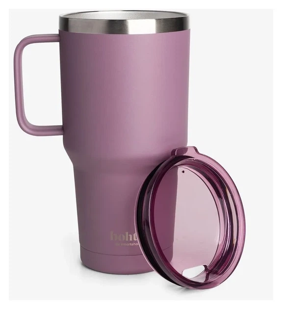 Термостакан (ізолована чашка) Bohtal із ручкою з нержавіючої сталі Tumbler Plum 900 ml (PP_11290001) - Фото 1 Термостакан (ізолована чашка) Bohtal із ручкою з нержавіючої сталі Tumbler Plum 900 ml (PP_11290001) - изображение 1