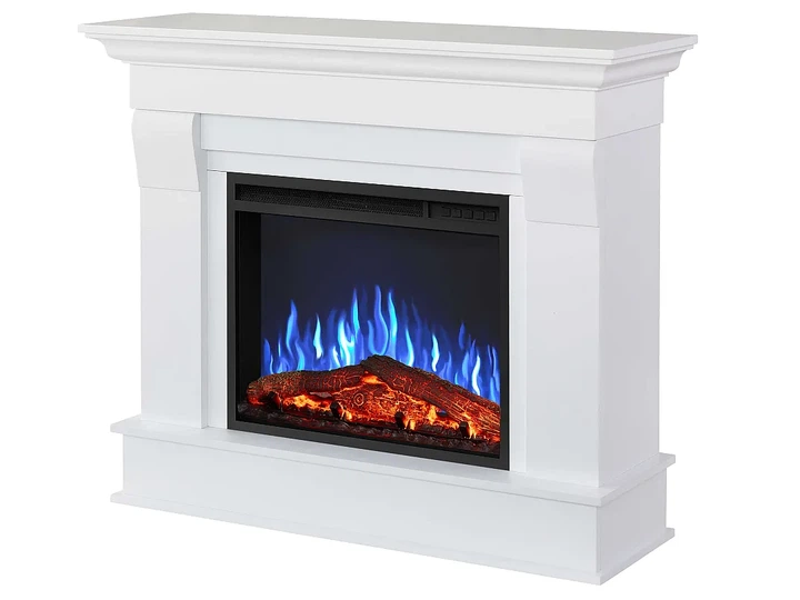 Каминокомплект ArtiFlame Albion AF24 белый эффект живого пламени со звуком потрескивания дров с обогревом - изображение 3