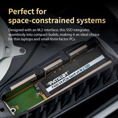 Накопичувач SSD M.2 2280 1TB P400 Patriot (P400VP1TBM28H) - Фото 7 Накопичувач SSD M.2 2280 1TB P400 Patriot (P400VP1TBM28H) - зображення 7
