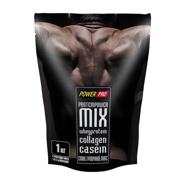 Протеїновий порошок Power Pro Protein Power MIX тропічний мікс для набору маси - Фото 1 Протеїновий порошок Power Pro Protein Power MIX тропічний мікс для набору маси - зображення 1