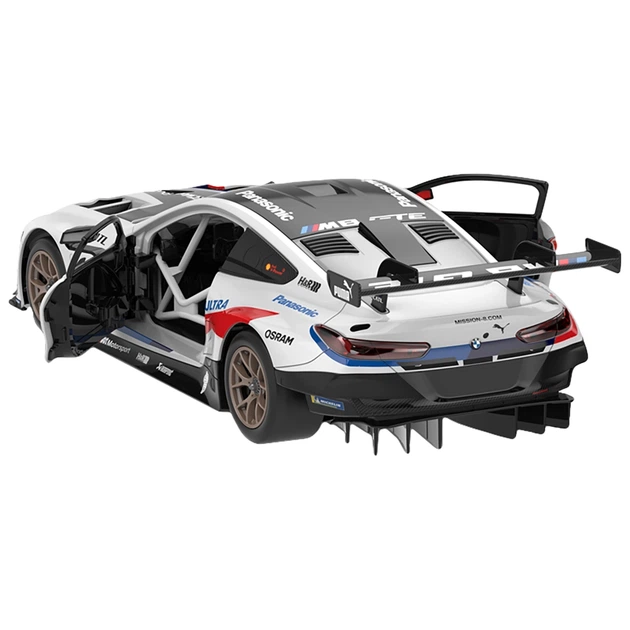 Машинка-конструктор Rastar BMW M8 GTE 1:18. Белый - изображение 5
