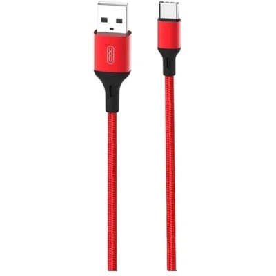 Дата кабель USB 2.0 AM to USB-C 1.0m braided NB143 red XO - Фото 1 Дата кабель USB 2.0 AM to USB-C 1.0m braided NB143 red XO - зображення 1