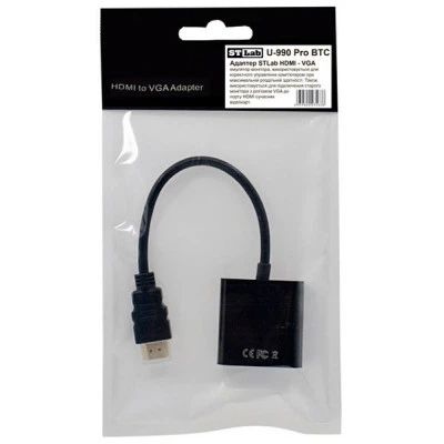 Переходник HDMI M to VGA F (без дополнительных кабелей) ST-Lab - изображение 6
