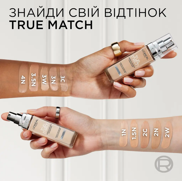Тональний крем Loreal True Match N1 (3600522862383) - зображення 2