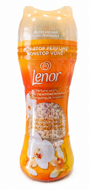 Парфумований кондиціонер в гранулах для прання Lenor Perfume Pearls Gold Orchid & Vanilla.(Золота орхідея та ваніль) 195г. - зображення 2