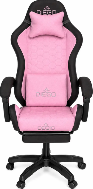 Игровое кресло DIEGO Fabric X Pink Геймерское кресло тканевое с регулировкой - изображение 7
