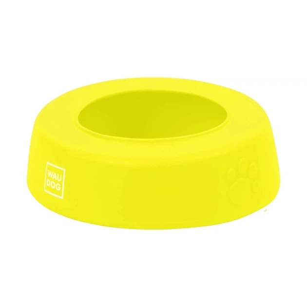 Складная миска-непроливайка для собак WAUDOG Silicone 1 л 18,5 см жёлтая - Фото 2 Складная миска-непроливайка для собак WAUDOG Silicone 1 л 18,5 см жёлтая - изображение 2