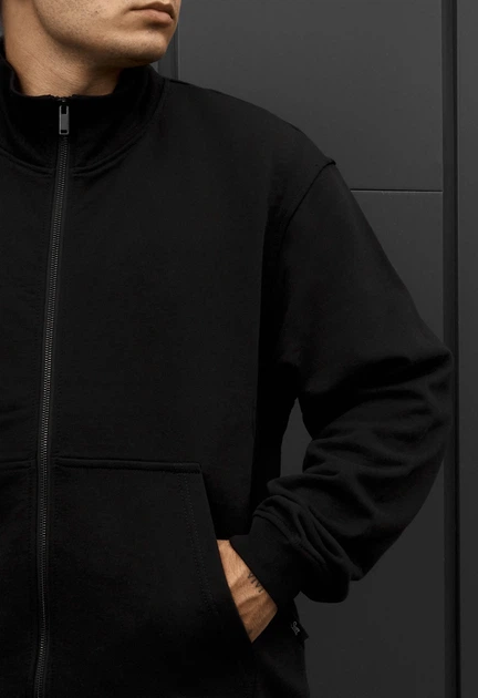 Мужской худи стаф чёрный оверсайз спортивный Staff ry black oversize XS (401011) - Фото 3 Мужской худи стаф чёрный оверсайз спортивный Staff ry black oversize XS (401011) - изображение 3