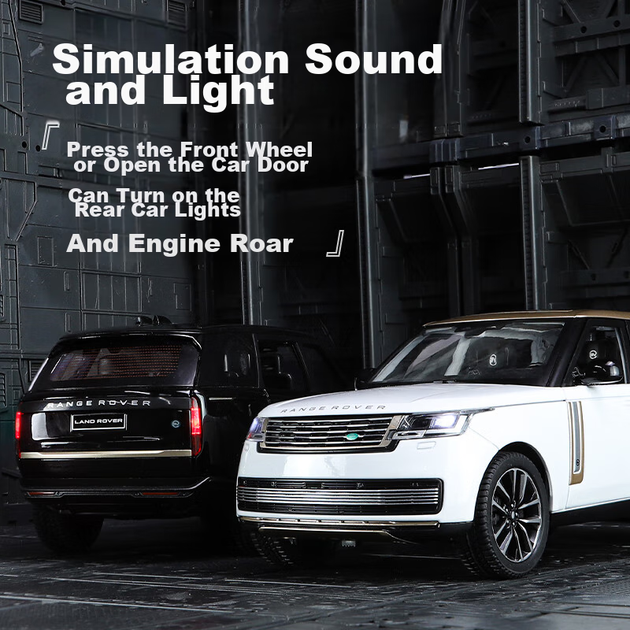 Heimanba 1:24 Новий Land Rover Range Rover SV білий автомобіль Модель дитячої іграшкової легкосплавної машини Колекційна модель дисплея Подарункова - зображення 7