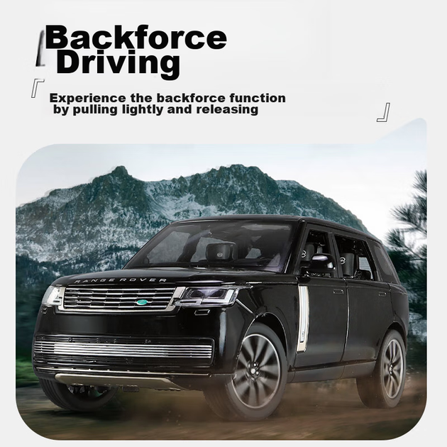 Heimanba 1:24 Новий Land Rover Range Rover SV білий автомобіль Модель дитячої іграшкової легкосплавної машини Колекційна модель дисплея Подарункова - зображення 8