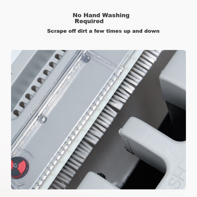 Плоская швабра с ведром и отжимом, 32 см, с двумя насадками, для уборки без контакта с руками - Фото 7 Плоская швабра с ведром и отжимом, 32 см, с двумя насадками, для уборки без контакта с руками - изображение 7
