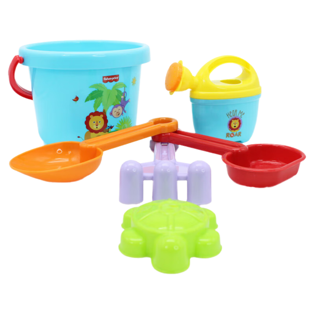 Набір іграшок Fisher-Price Beach, 6 штук, дитячі іграшки для гри в пісок та воду з лопаткою, подарунок на день народження - Фото 3 Набір іграшок Fisher-Price Beach, 6 штук, дитячі іграшки для гри в пісок та воду з лопаткою, подарунок на день народження - зображення 3
