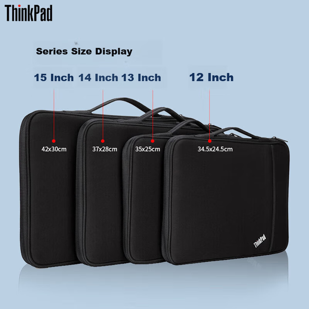 Чехол для ноутбука Lenovo ThinkPad 15 дюймов, сумка-портфель защитная, черная - Фото 5 Чехол для ноутбука Lenovo ThinkPad 15 дюймов, сумка-портфель защитная, черная - изображение 5