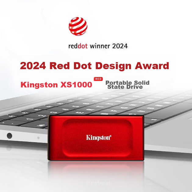 SSD диск Kingston XS1000 1TB USB 3.2 Gen 2 Type-C (SXS1000R/1000G) External Red - изображение 2