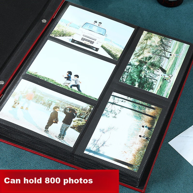 Фотоальбом Jiamo на 800 фотографий 6 дюймов, темно-коричневый - изображение 9