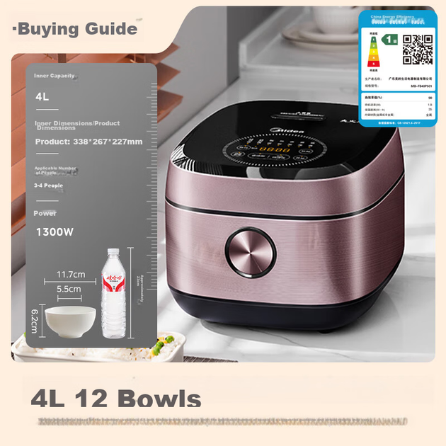 Мультиварка Midea MB-FB40P501 индукционная 4 л для риса и каши - изображение 5