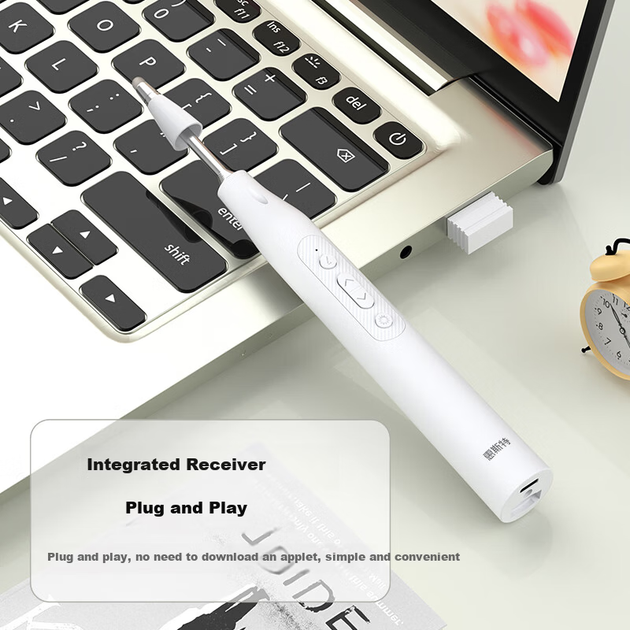 Ручка-указатель Whistler F9 PPT Presenter Pen Teacher Telescopic Pointer 2-в-1 с дистанционным управлением для интерактивной доски Seewo и мультимедийных презентаций, красная лазерная указка. - изображение 8