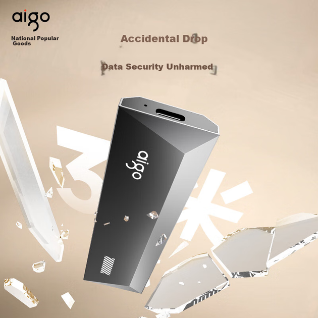 SSD диск Aigo S10 1TB Type-C External Grey - изображение 3