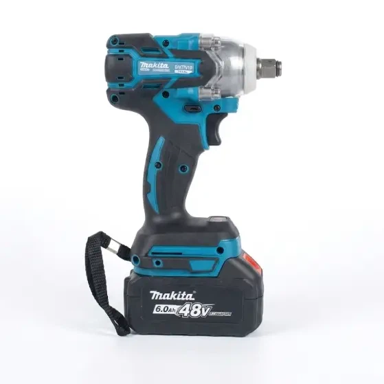 Аккумуляторный гайковерт Makita DTW1000 300 Нм бесщеточный гайковерт 48 В 6 А·час с 2 аккумуляторами набор сверл бит головок реверс LED-подсветка инструмент в кейсе для авто и монтажных работ - изображение 4