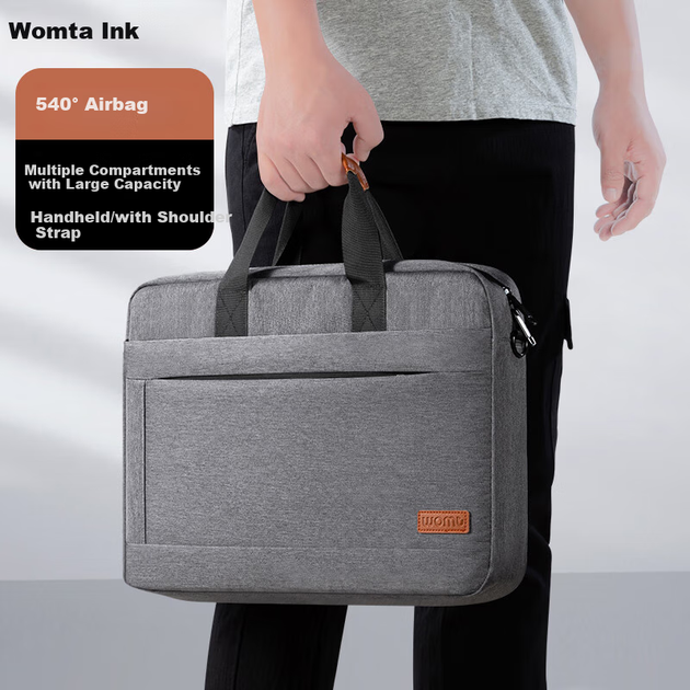 Сумка для ноутбука WOMT 15.6/16 дюймов с плечевым ремнем, для Lenovo Legion, Apple, Dell, HP - изображение 4
