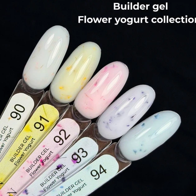 EDLEN Builder Gel №93 Flower Yogurt Гель для нарощування, 30 мл - Фото 2 EDLEN Builder Gel №93 Flower Yogurt Гель для нарощування, 30 мл - изображение 2