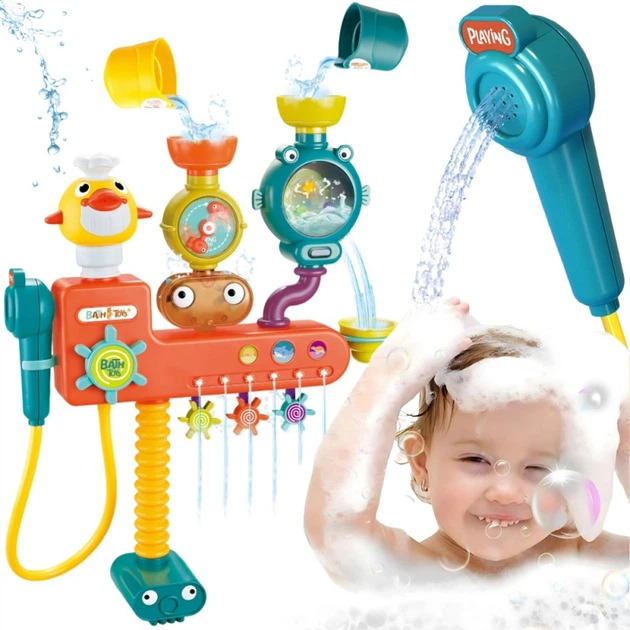 Zabawka do kąpieli Woopie BABY Kranik prysznicowy, fontanna, przelewowa kaczuszka (5906280653026) - obraz 2