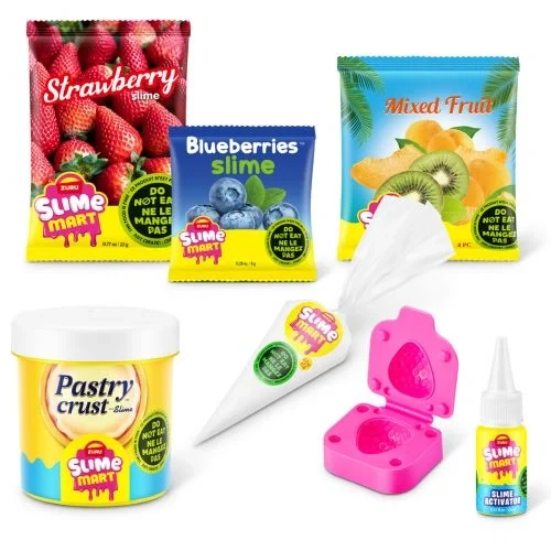 Игровой набор со слаймами Slime Mart "Фруктовый тарт" для творчества и развития моторики - изображение 3