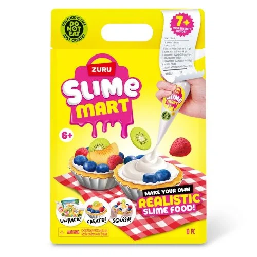 Игровой набор со слаймами Slime Mart "Фруктовый тарт" для творчества и развития моторики - изображение 7