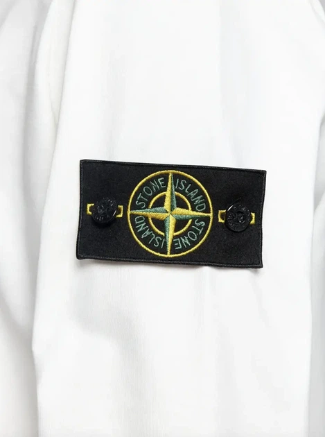Світшот Stone Island у білому кольорі(XL), білого кольору. - зображення 3