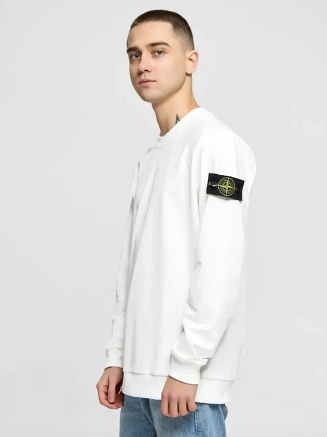 Світшот Stone Island у білому кольорі(XL), білого кольору. - зображення 5