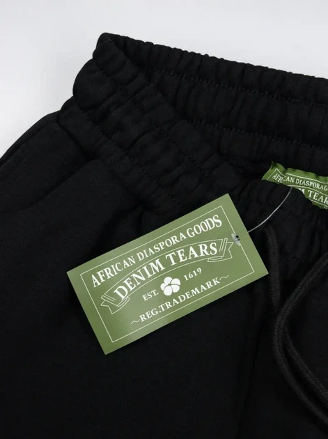 Спортивные штаны на флисе Denim Tears чёрного цвета (M). - Фото 6 Спортивные штаны на флисе Denim Tears чёрного цвета (M). - изображение 6