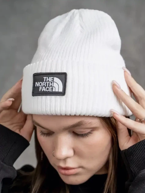 Шапка The North Face белого цвета, One Size (универсальный размер). - Фото 3 Шапка The North Face белого цвета, One Size (универсальный размер). - изображение 3