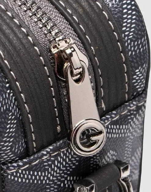 Преміальна сумка через плече Goyard сірого кольору. - Фото 3 Преміальна сумка через плече Goyard сірого кольору. - зображення 3
