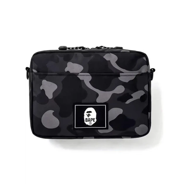 Двусторонняя сумка через плечо Bape Camo Shoulder Bag + кошелёк Baby Milo. - изображение 4