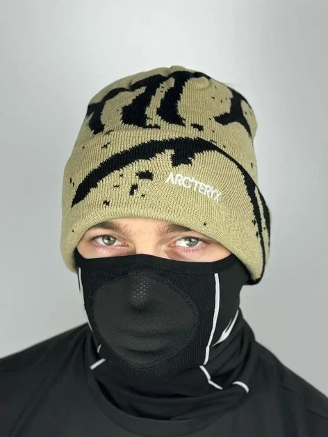 Шапка Arcteryx коричневого цвета, One size(универсальный размер), унисекс. - Фото 3 Шапка Arcteryx коричневого цвета, One size(универсальный размер), унисекс. - изображение 3