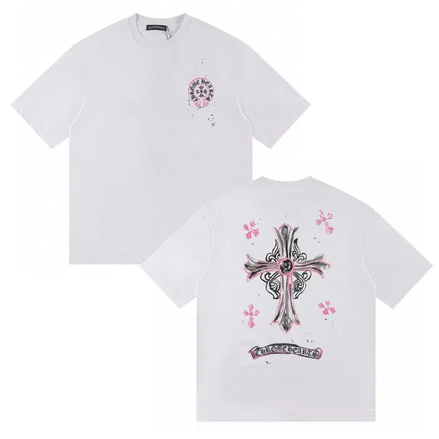Чоловіча футболка Chrome Hearts, білий, XL (MCFCH000576) - Фото 1 Чоловіча футболка Chrome Hearts, білий, XL (MCFCH000576) - зображення 1