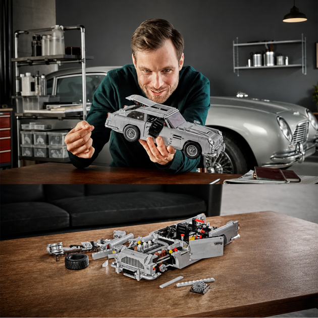 Конструктор Aston Martin DB5 Джеймса Бонда, 1439 деталей, коллекционная модель, 10262 - изображение 8