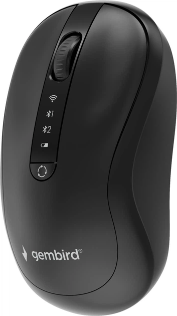 Миша Gembird MUSW2-4B-01 Wireless/Bluetooth Black - зображення 2