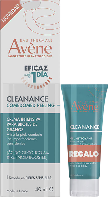Набір для догляду за обличчям Avene Cleanance Comedomed Крем-пілінг 40 мл + Гель очищувальний 15 мл (3282779432702) - Фото 1 Набір для догляду за обличчям Avene Cleanance Comedomed Крем-пілінг 40 мл + Гель очищувальний 15 мл (3282779432702) - зображення 1