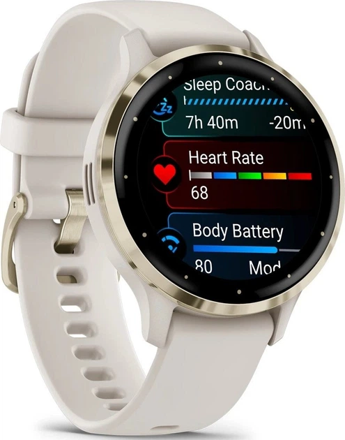 Смарт-годинник Garmin Venu 3S Soft Gold S. Steel Bezel w. French Gray Case and S. Band (010-02785-02/52) - Фото 7 Смарт-годинник Garmin Venu 3S Soft Gold S. Steel Bezel w. French Gray Case and S. Band (010-02785-02/52) - зображення 7