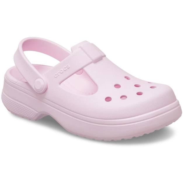 Дитячі крокси для дівчинки Crocs Classic Mary Jane Clog Pink Milk (30/31, рожевий) - Фото 2 Дитячі крокси для дівчинки Crocs Classic Mary Jane Clog Pink Milk (30/31, рожевий) - изображение 2