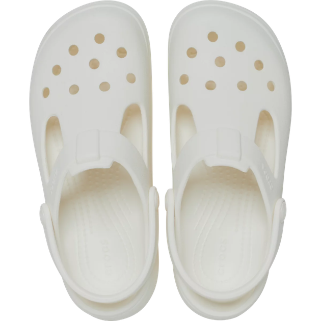 Дитячі крокси для дівчинки Crocs Classic Mary Jane Clog Chalk (30/31, білий) - Фото 4 Дитячі крокси для дівчинки Crocs Classic Mary Jane Clog Chalk (30/31, білий) - зображення 4